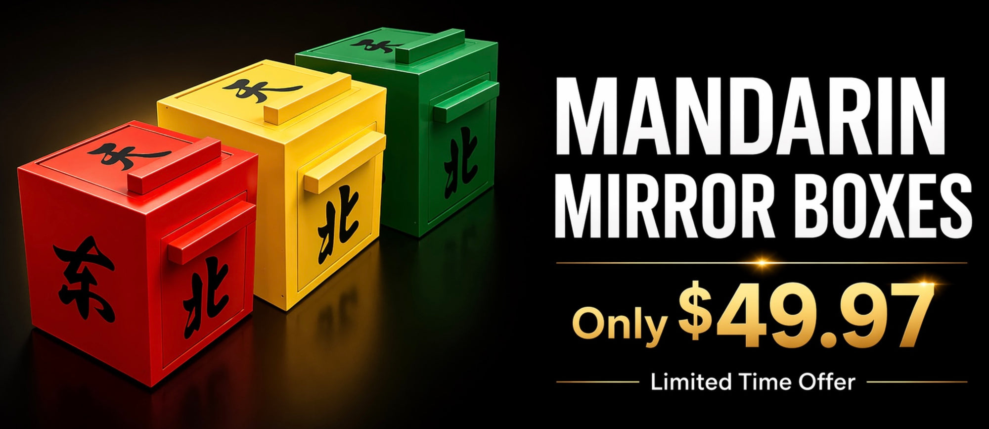Mandarin Mirror Boxes By Magic Makers