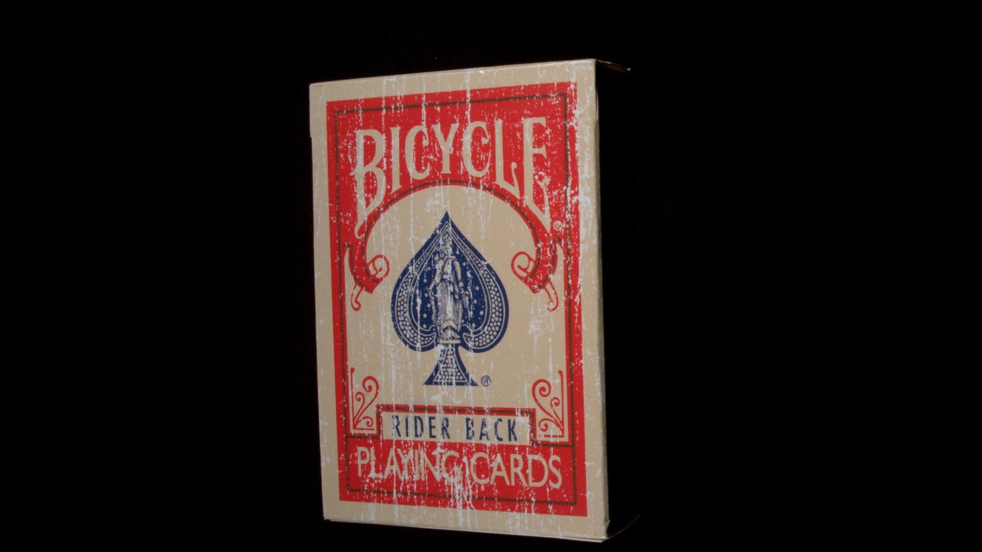 Faded Rider Back Red Bicycle Deck | Unique Gaff Deck | Magic Makers