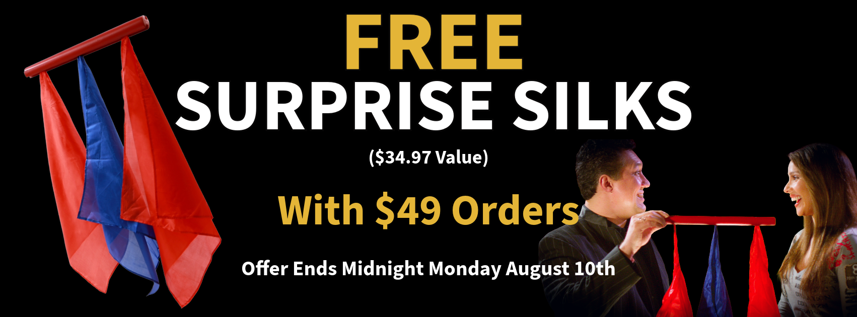 Free Surprise Silks Banner