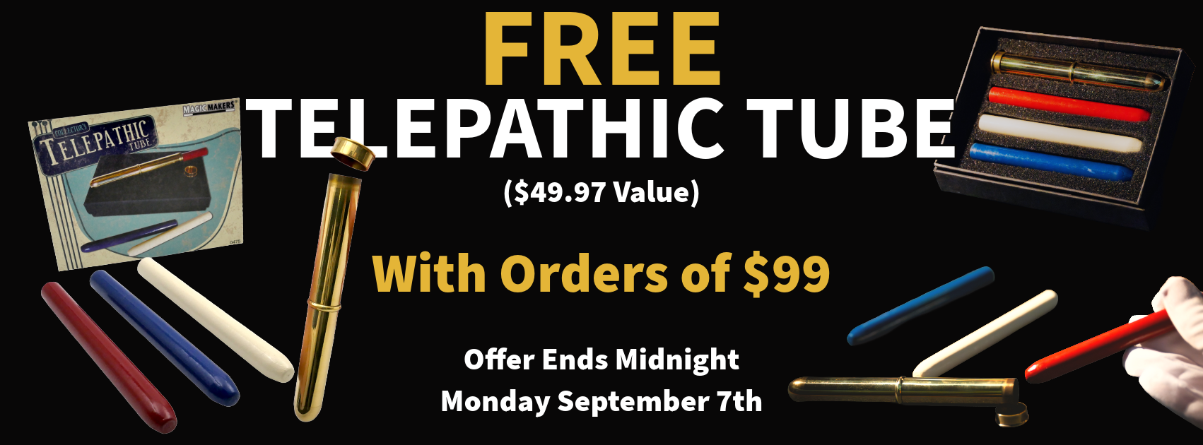 Free Telepathic Tube Banner