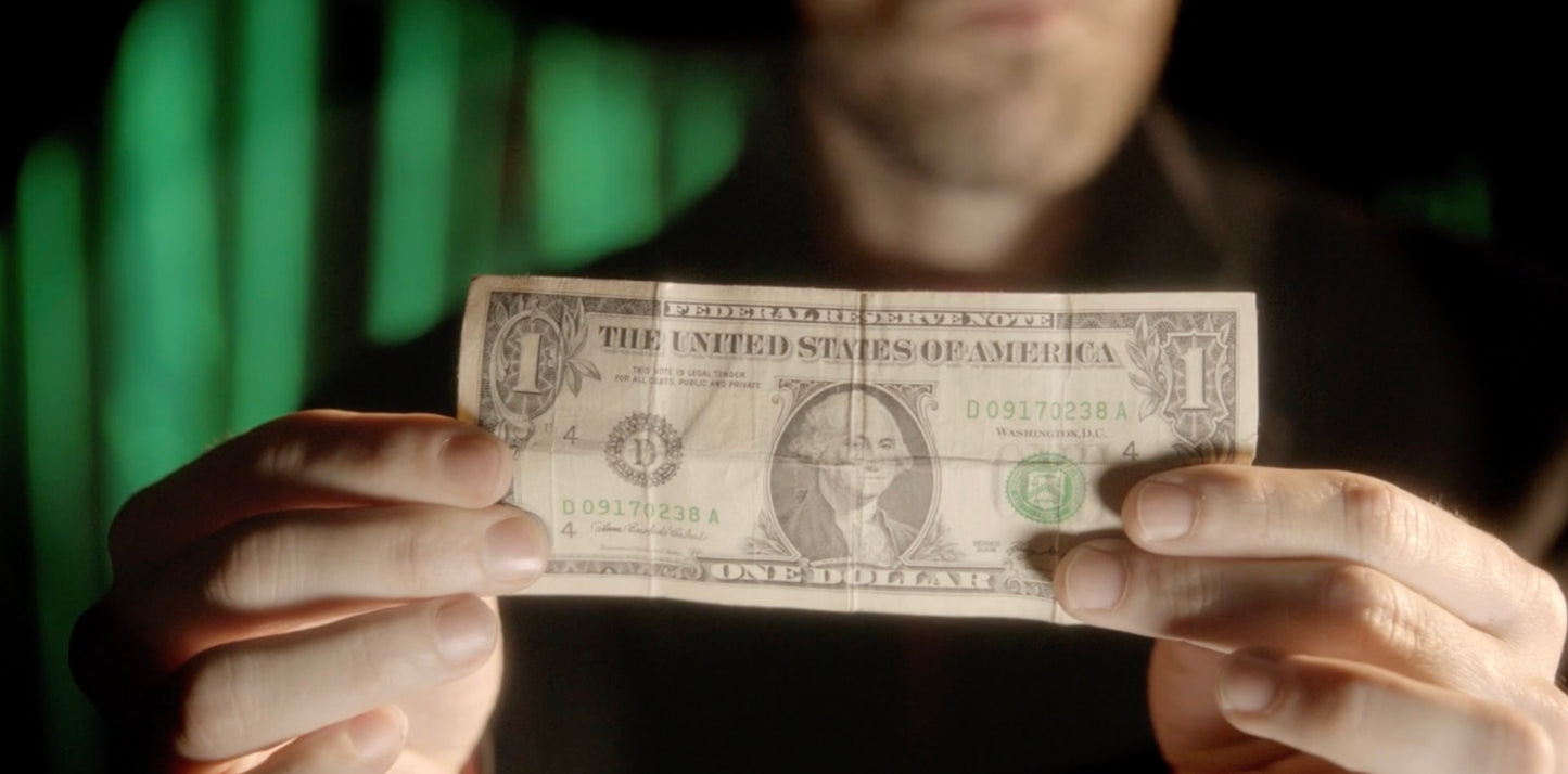 Witness the Ultimate Money Trick in action, as an ordinary bill magically transforms into different currencies and back!