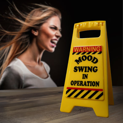 Mood Swing Warning Sign – novelty magic prank sign by Magic Makers