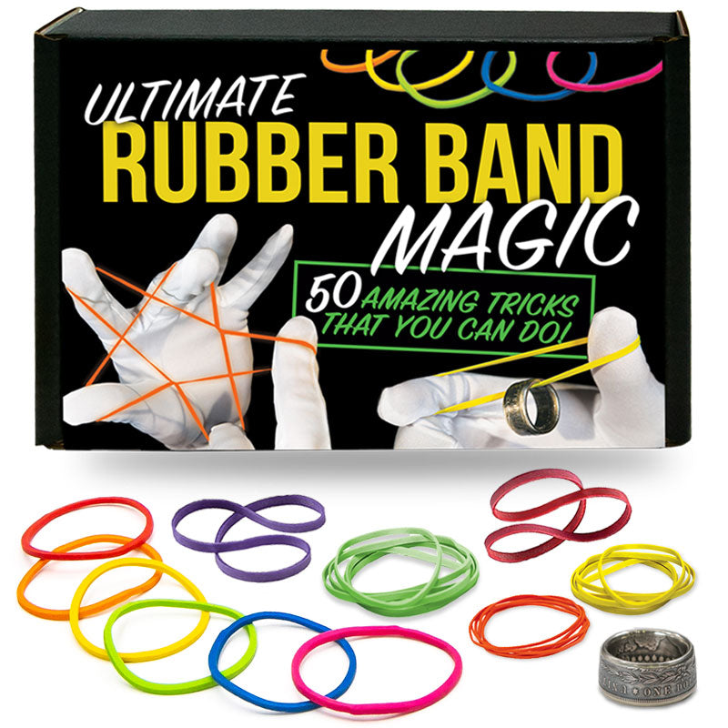 50 Astonishing Magic Tricks with Rubber Bands Kit