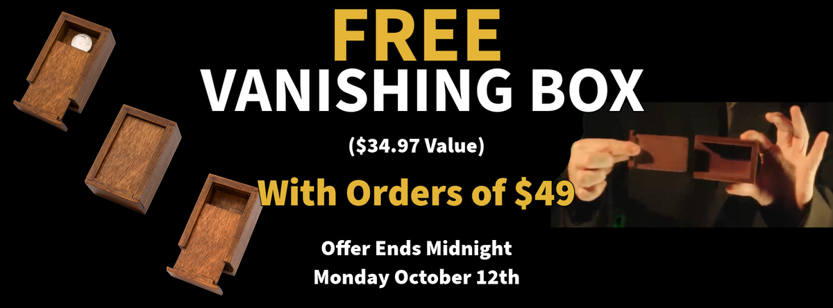 Free Vanishing Box Deal Banner