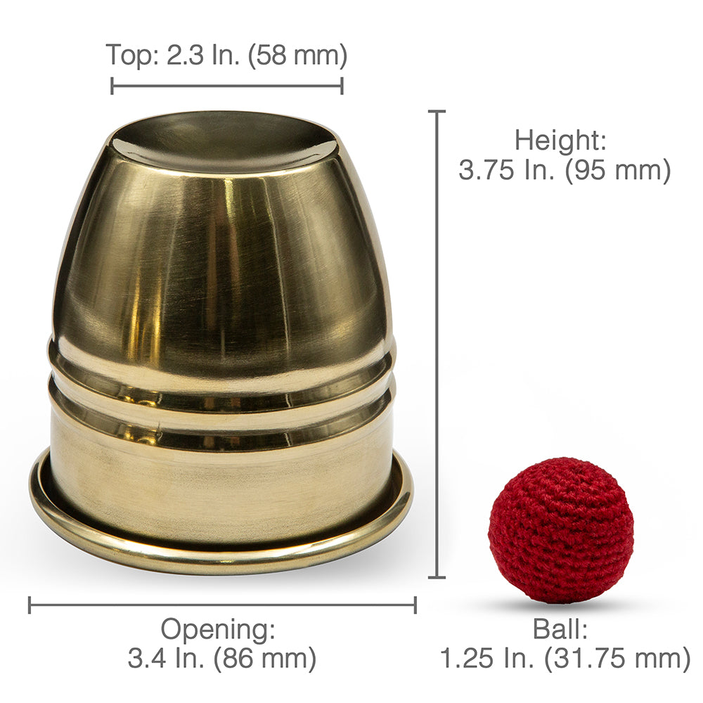 Giant Cups and Balls - Professional Magician Edition With Complete Cups & Balls Course