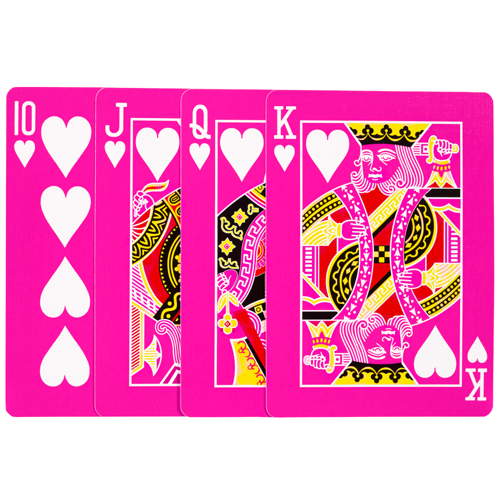 Pink Playing Cards Bicycle Deck