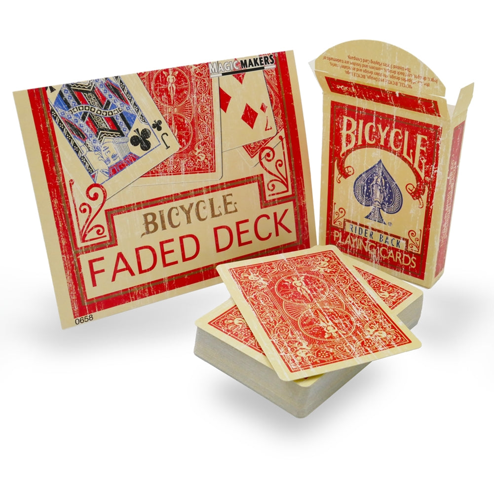 Bicycle Rider Back Faded Red Deck