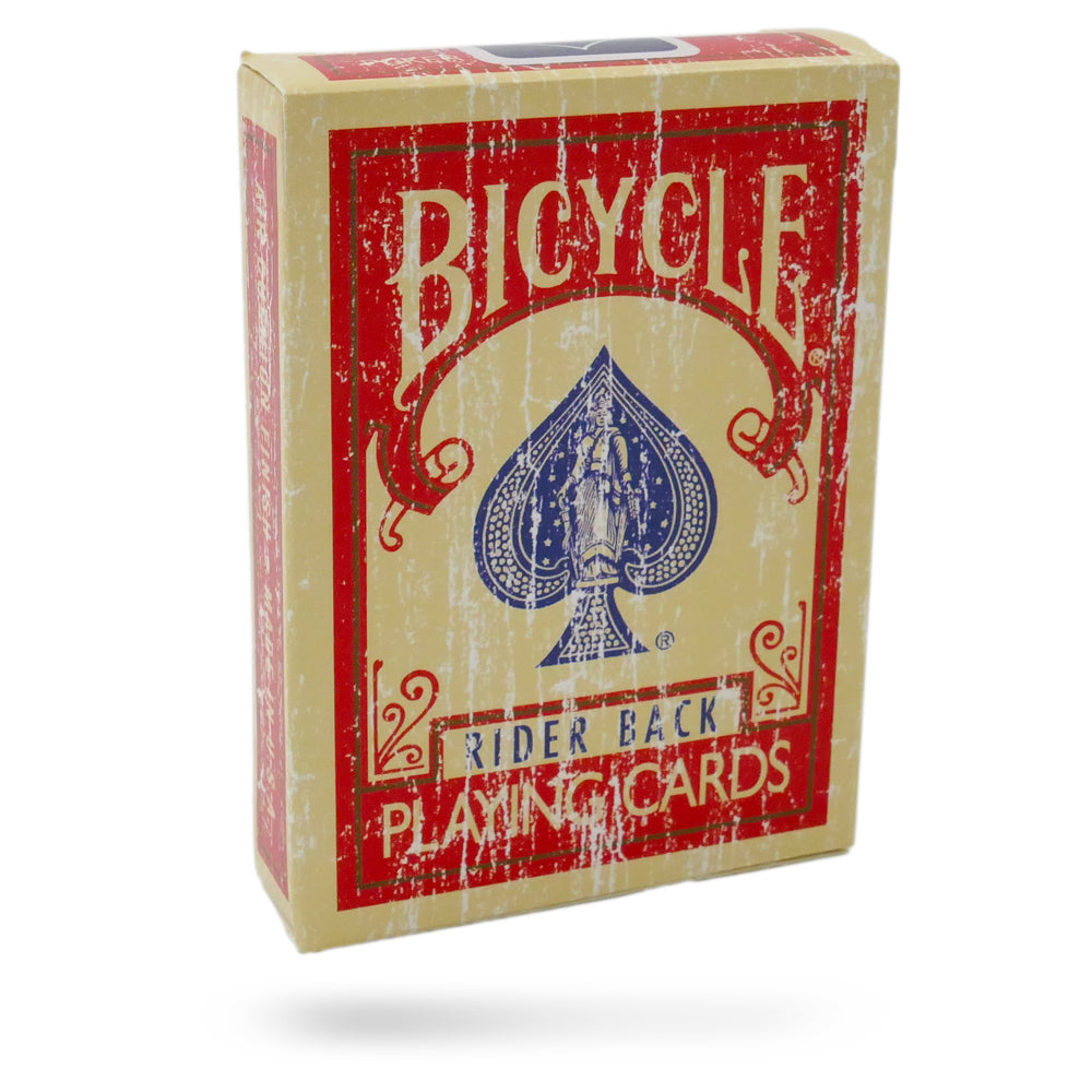 Bicycle Rider Back Faded Red Deck Magic Makers