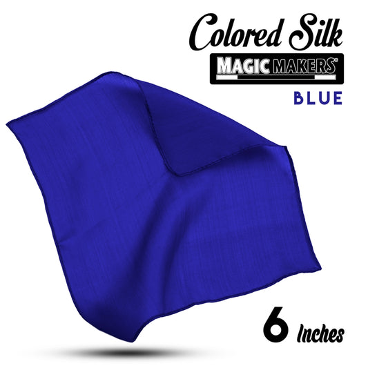 Blue 6 inch Colored Silk SINGLE