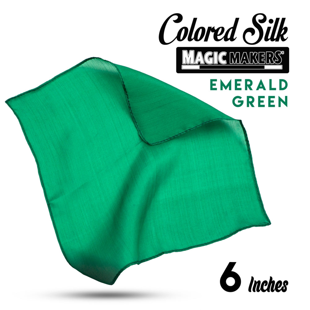 Emerald 6 inch Colored Silk SINGLE