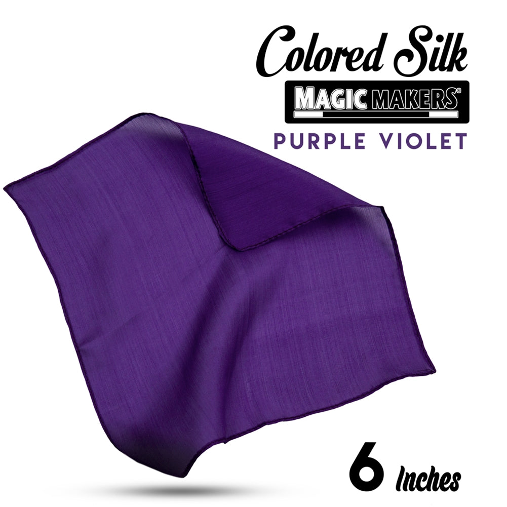 Purple Violet 6 inch Colored Silk SINGLE