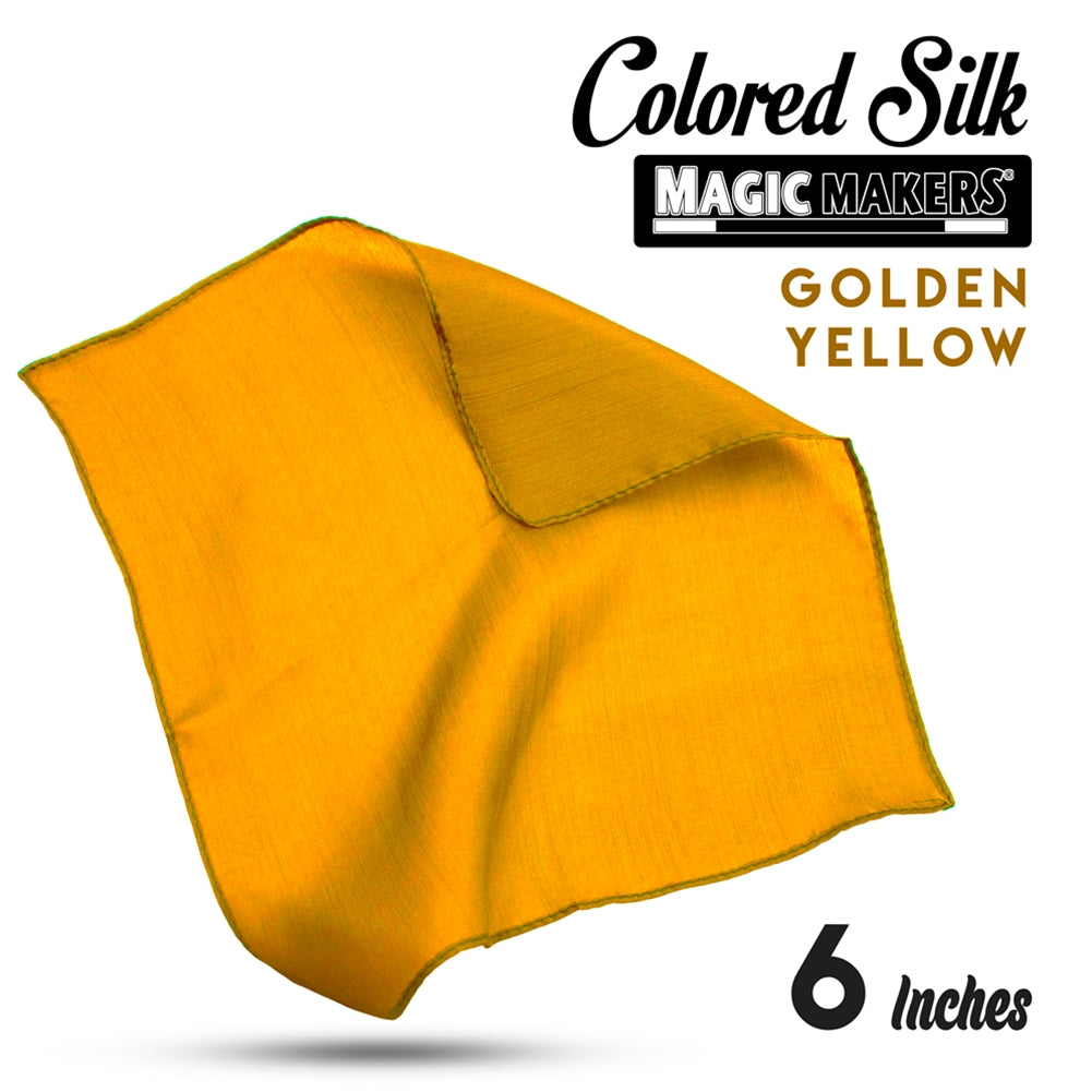 Golden Yellow 6 inch Colored Silk SINGLE
