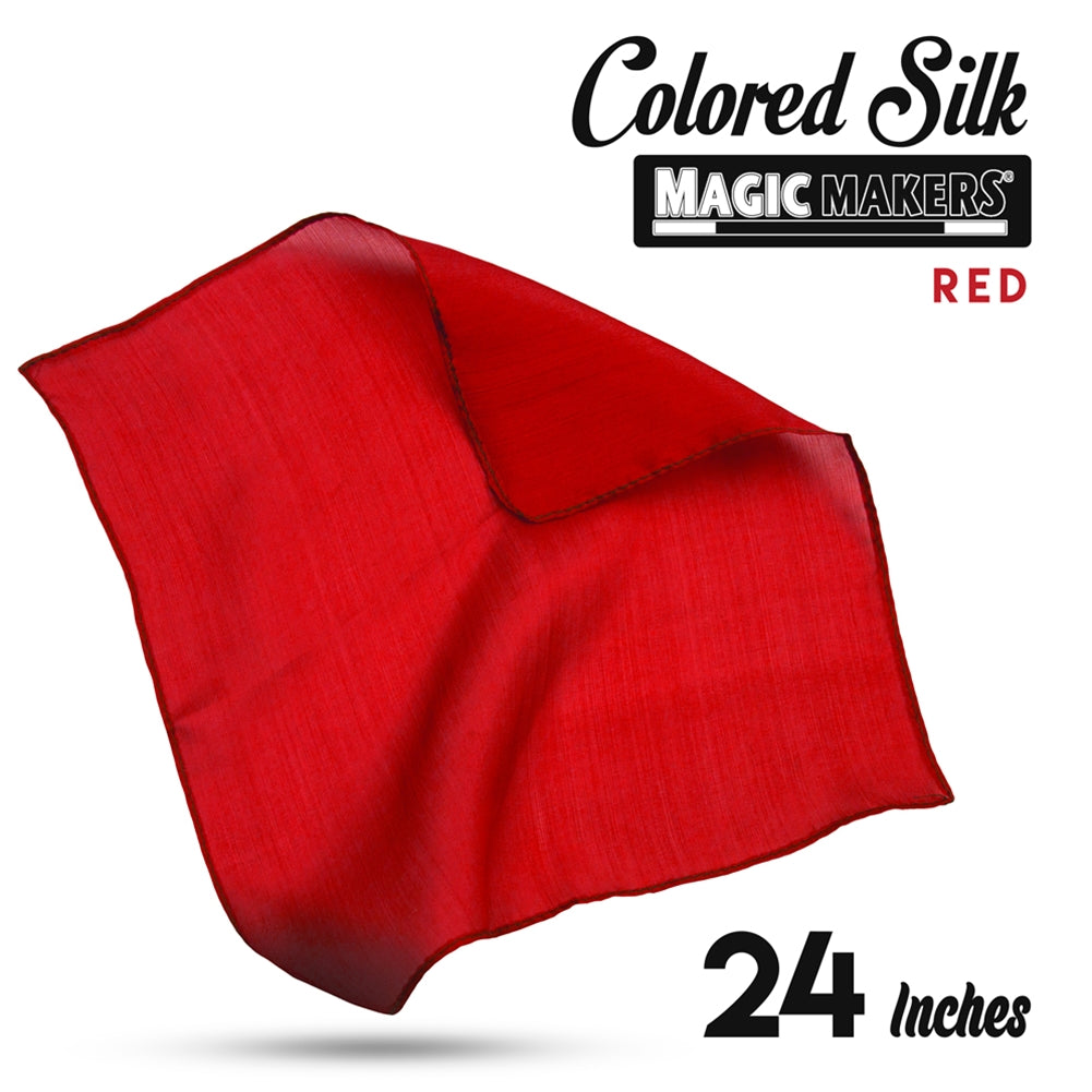 Red 24 inch Colored Silks- Professional Grade