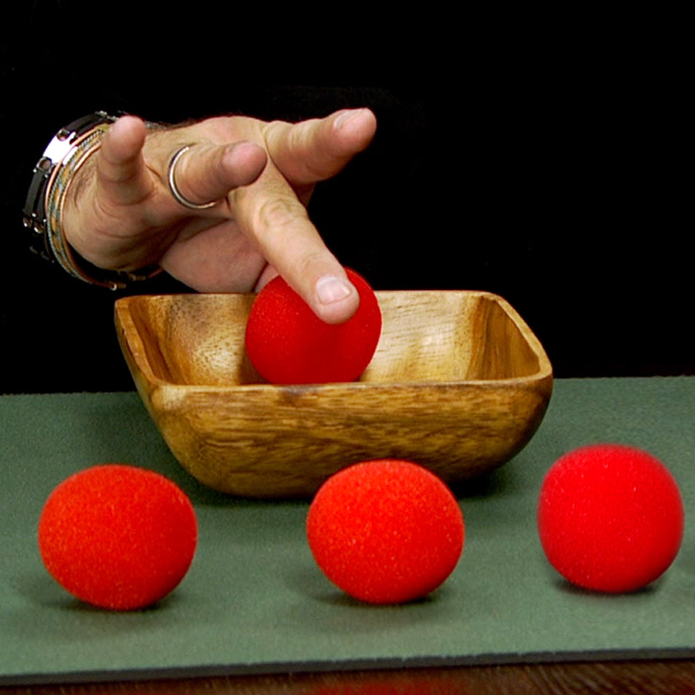 Magic Sponge Balls Tricks - 4 Pack Red Balls