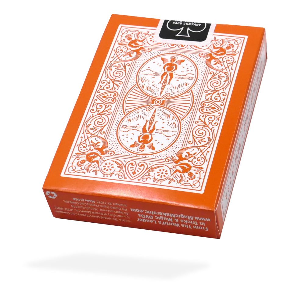 Orange Playing Cards Bicycle Deck