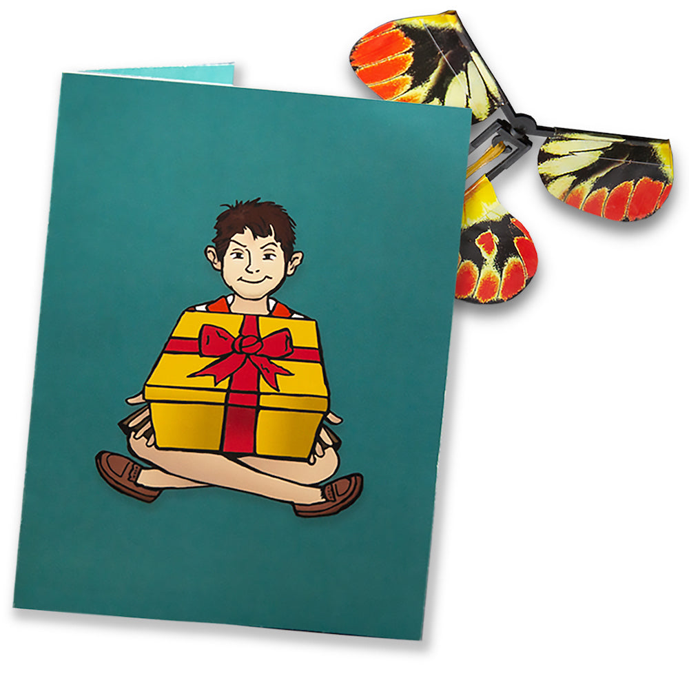 Flying Butterfly Prank with Surprise Card