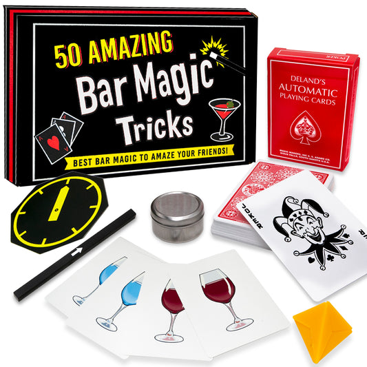50 Amazing Bar Tricks Kit - Magic Tricks for Adults