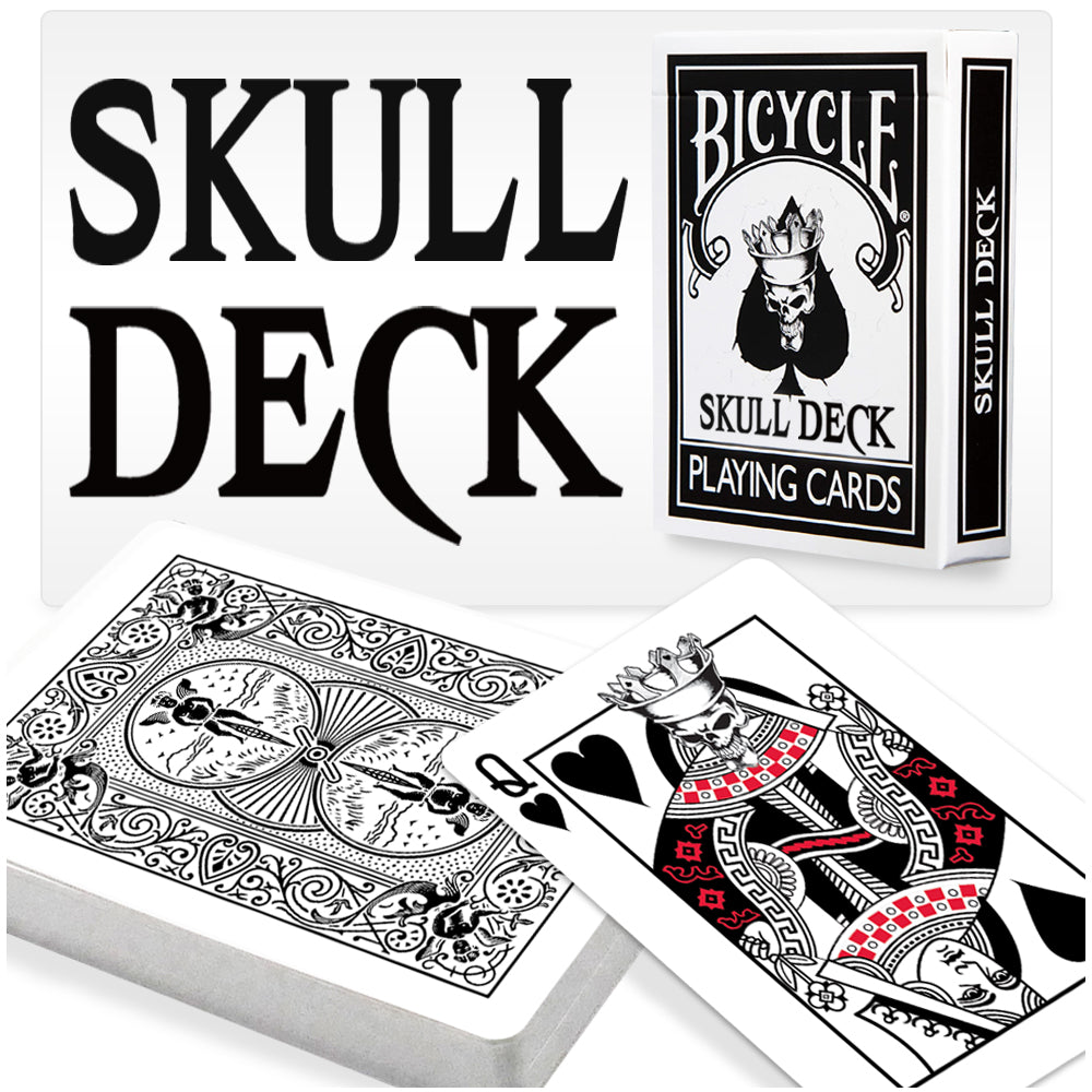 Skull Bicycle Back Playing Cards