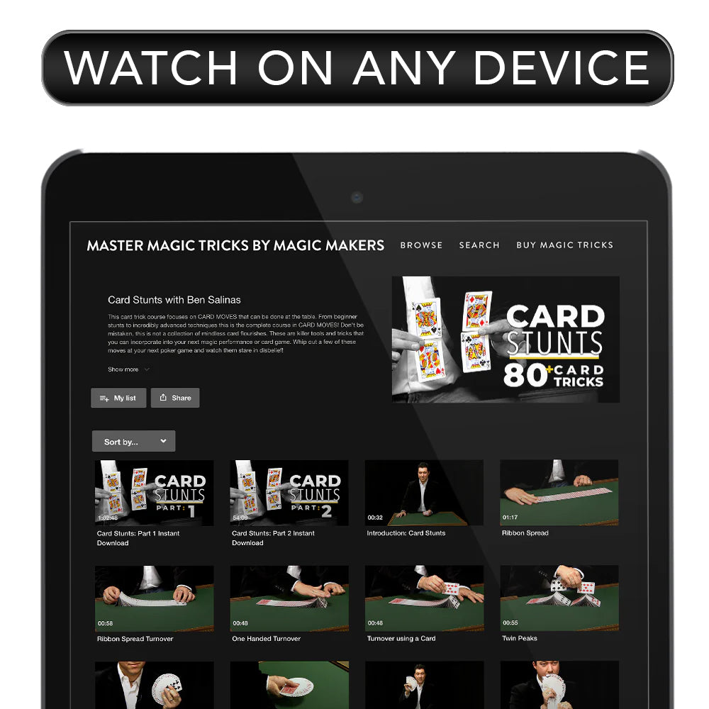 Card Stunts: 80 Card Tricks - Instant Download
