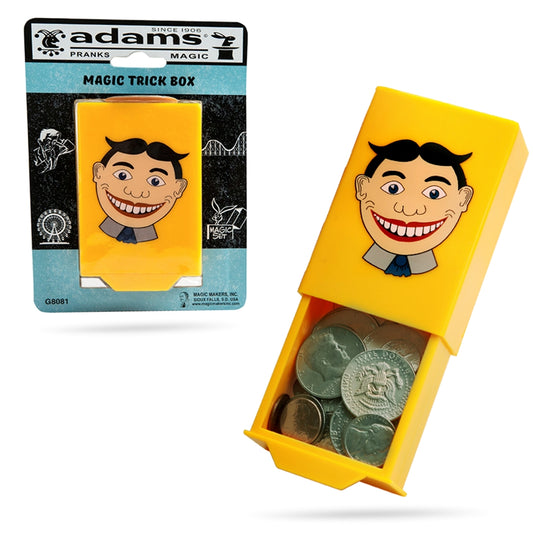 Explore the wonder of the SS Adams Magic Trick Box, a sleek, compact container that makes small items vanish and reappear!