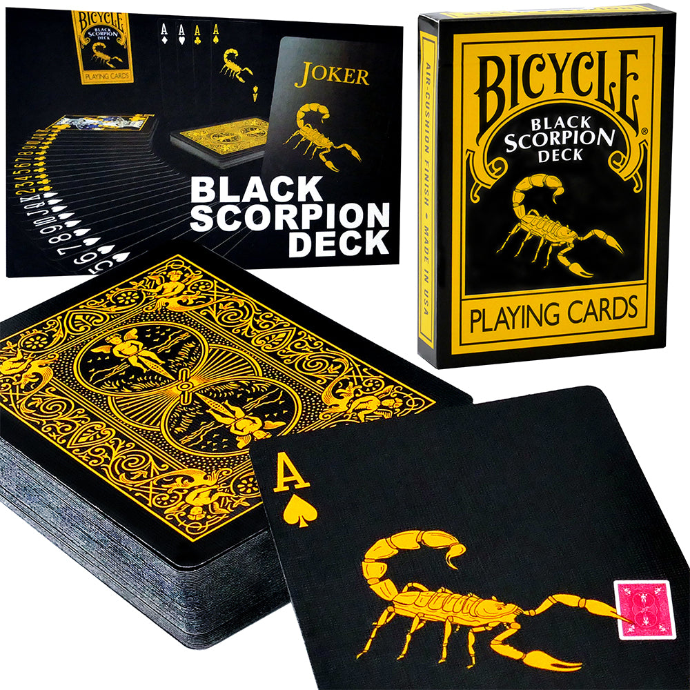 Magic Black Scorpion Bicycle Deck