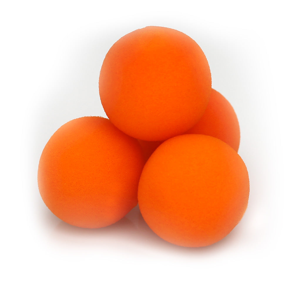 Magic Makers Orange Spongeball magic trick featuring a main product view of the soft foam sponge ball prop for surprising and fun close-up magic performances.