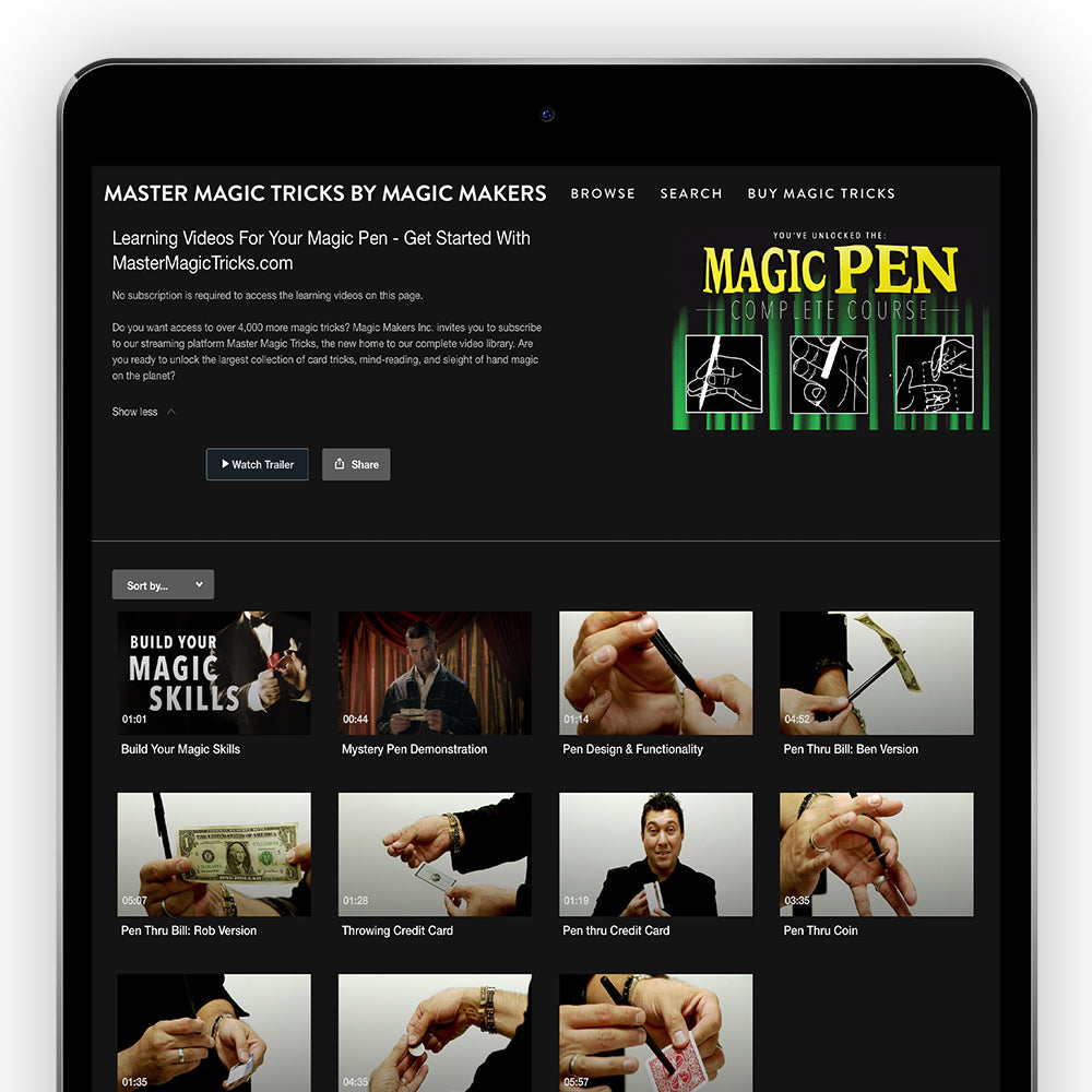 Magic Mystery Pen - Complete Course Included
