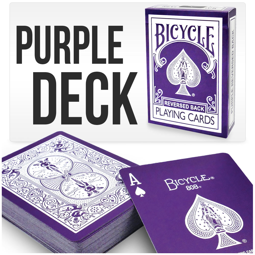 Reversed Back Bicycle Deck - Purple