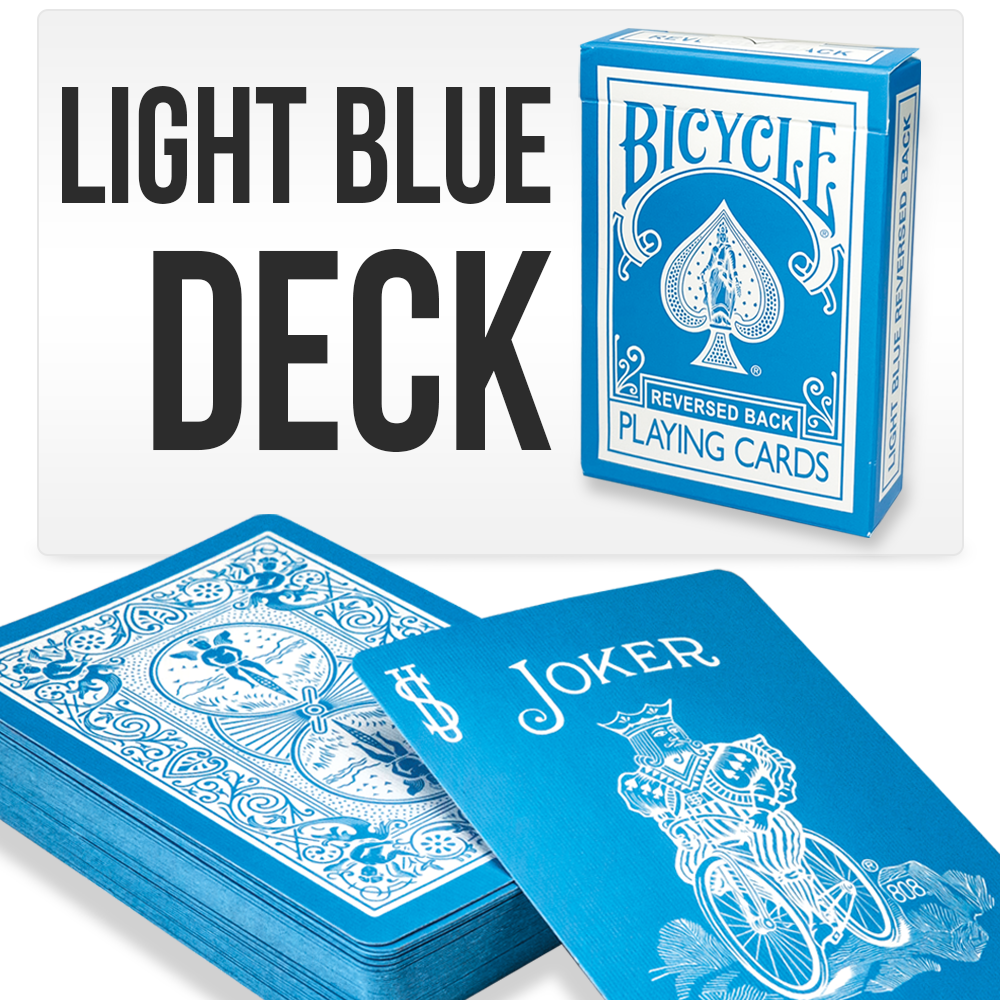 Light Blue Playing Cards Bicycle Deck